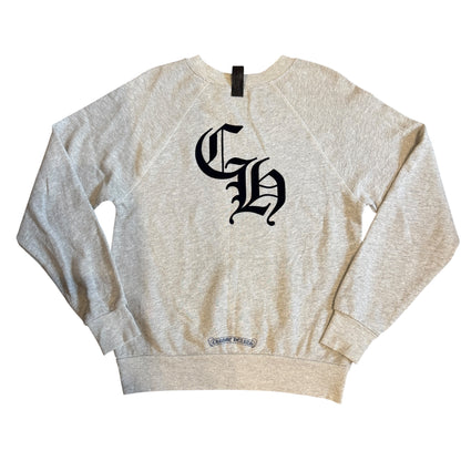 CHROME HEARTS Y NOT Cemetery Cross Flock Patch Sweat Shirt
