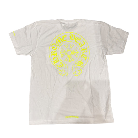 CHROME HEARTS Neon Yellow Horseshoe Tee