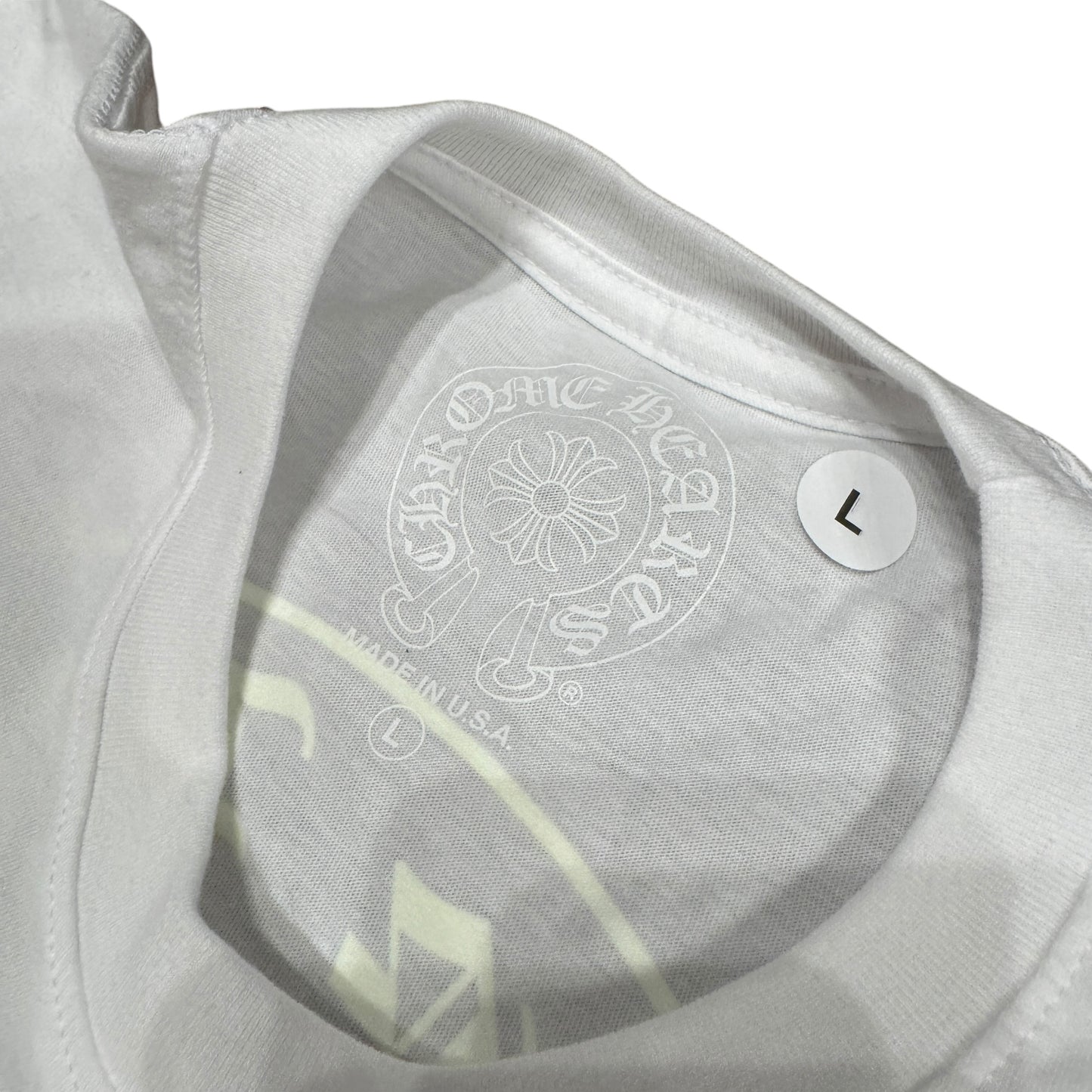 CHROME HEARTS Neon Yellow Horseshoe Tee