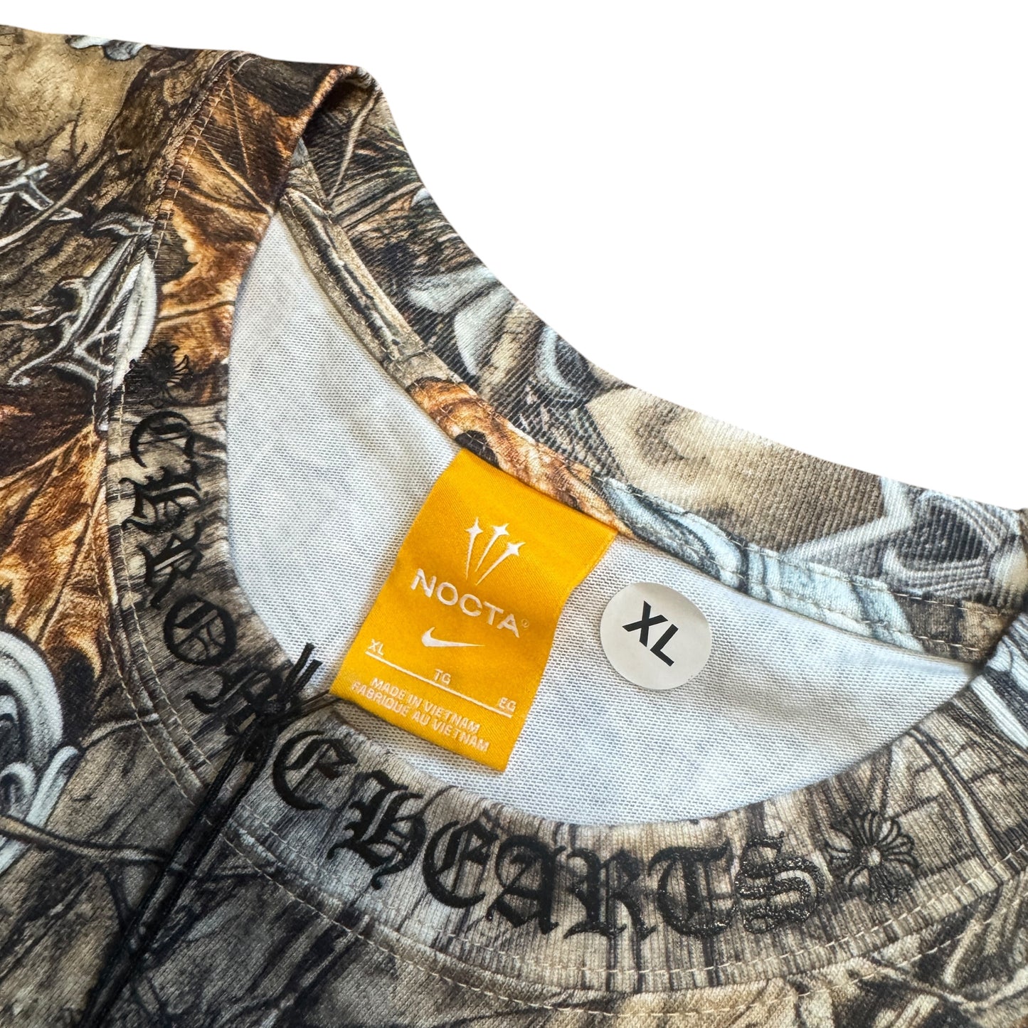 CHROME HEARTS × NIKE × Drake NOCTA 2026SS Camo Neck Logo Tee