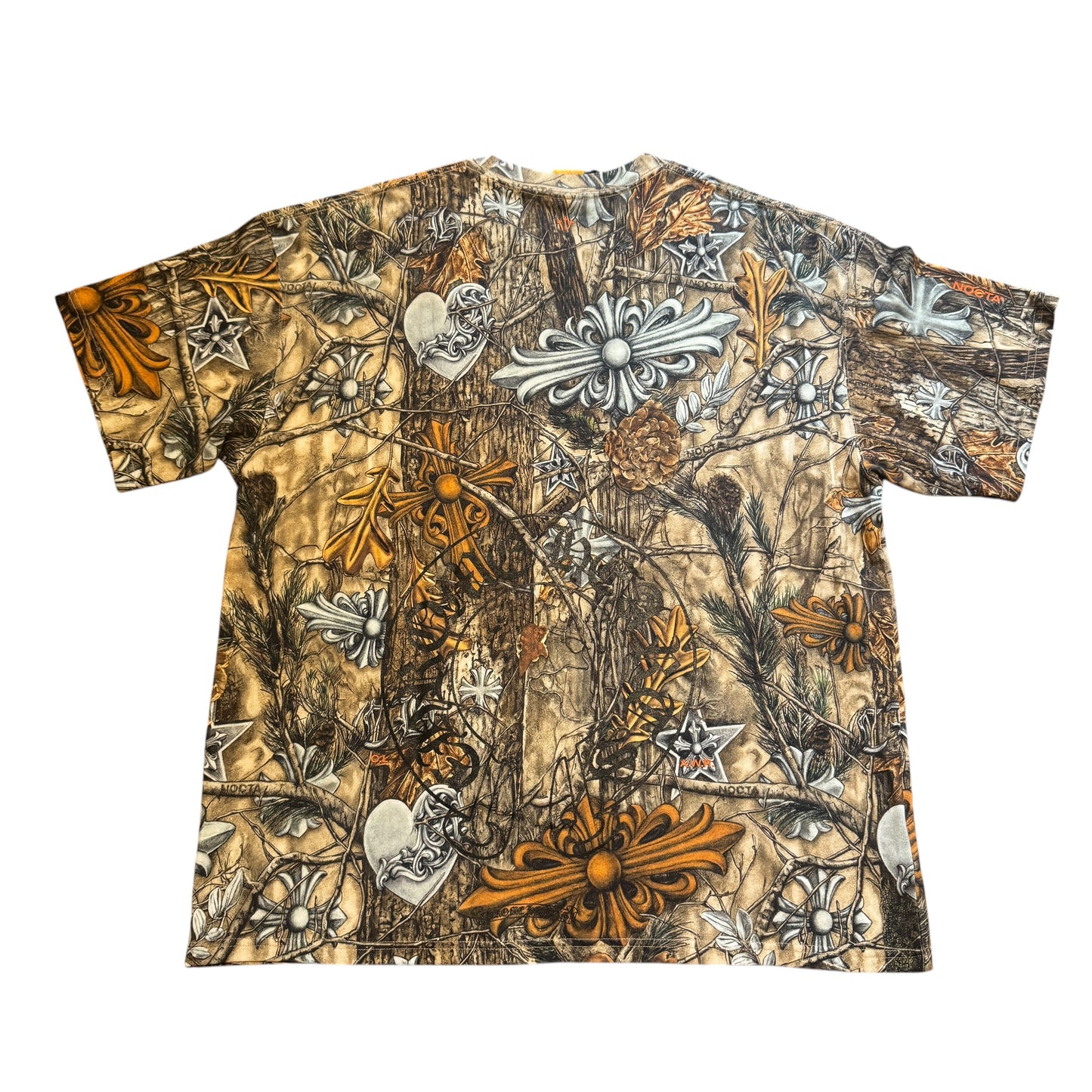 CHROME HEARTS × NIKE × Drake NOCTA 2026SS Camo Neck Logo Tee