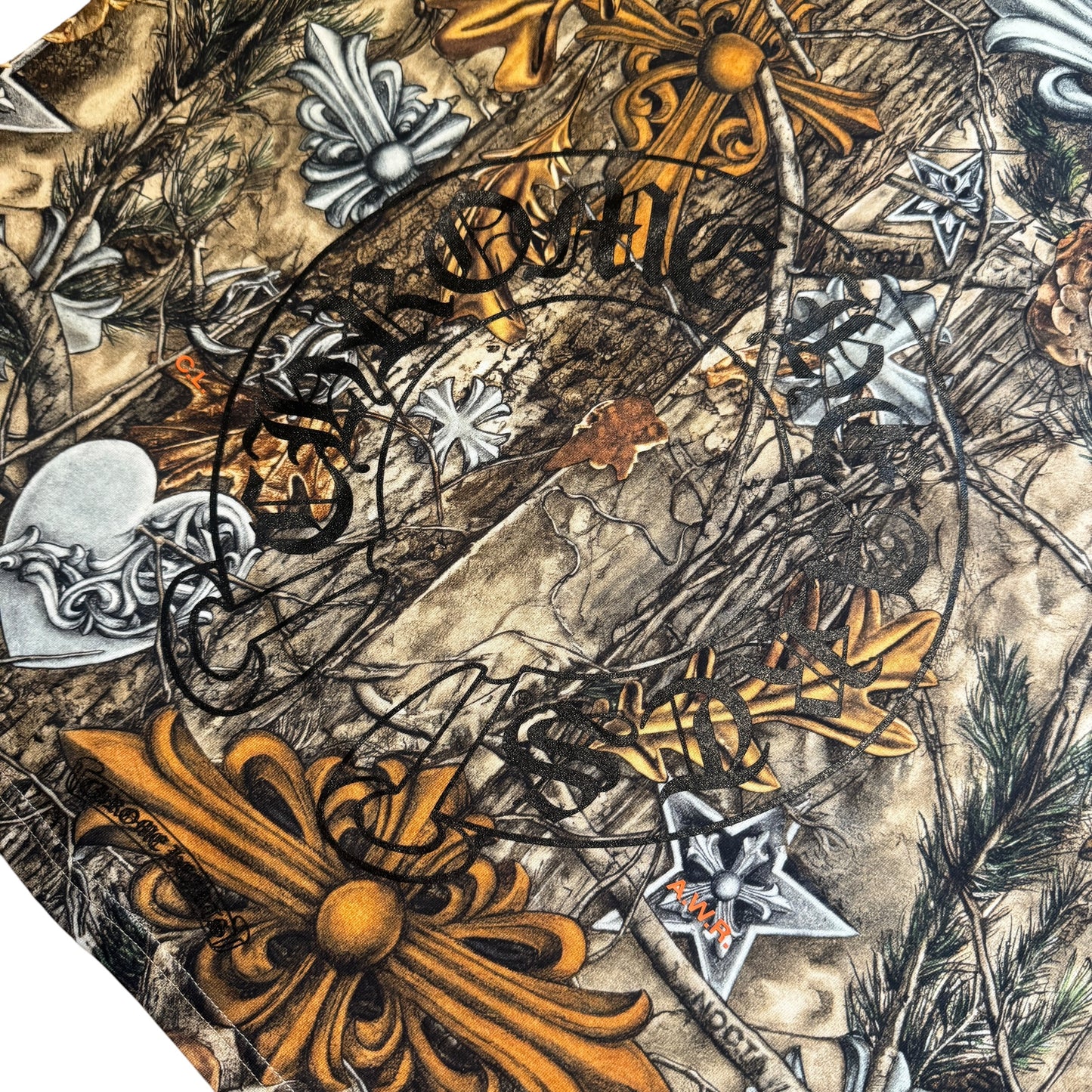 CHROME HEARTS × NIKE × Drake NOCTA 2026SS Camo Neck Logo Tee
