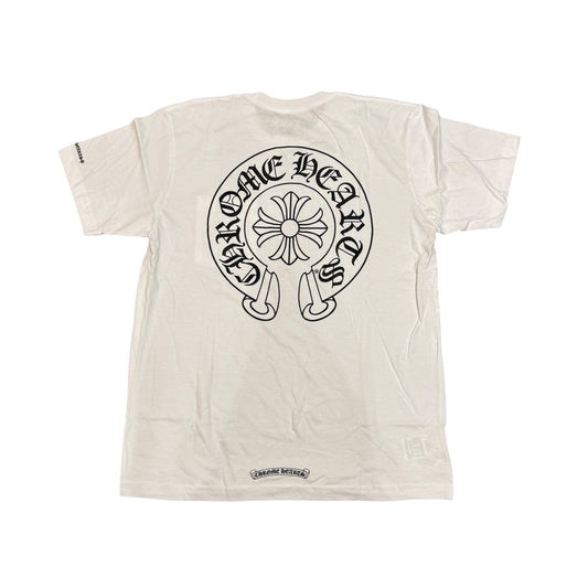 Chrome Hearts Horseshoe Logo Pocket T-Shirt "White" Size L