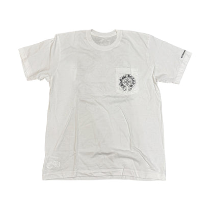Chrome Hearts Horseshoe Logo Pocket T-Shirt "White" Size S