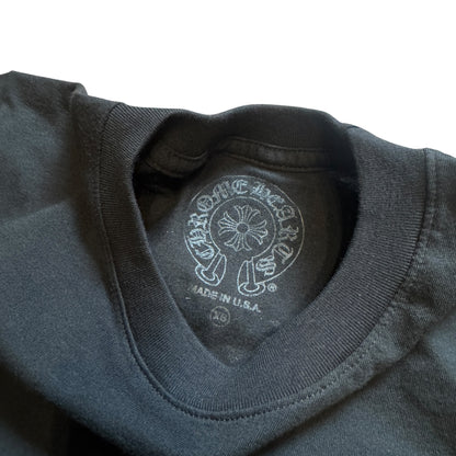 CHROME HEARTS Neon Yellow Horseshoe Tee Black Size XS