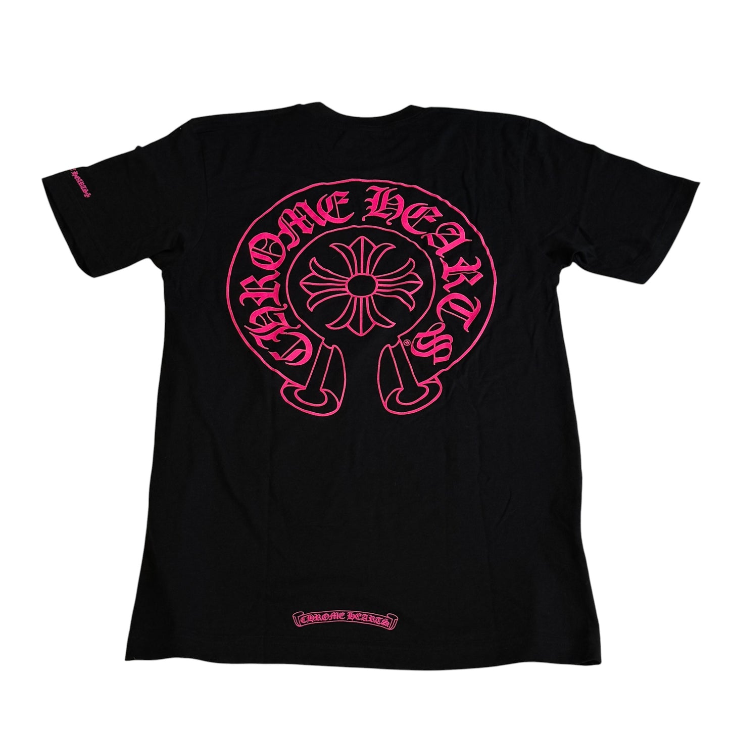 Chrome Hearts Pink Logo Horseshoe S/S Pocket Tee