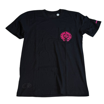Chrome Hearts Pink Logo Horseshoe S/S Pocket Tee
