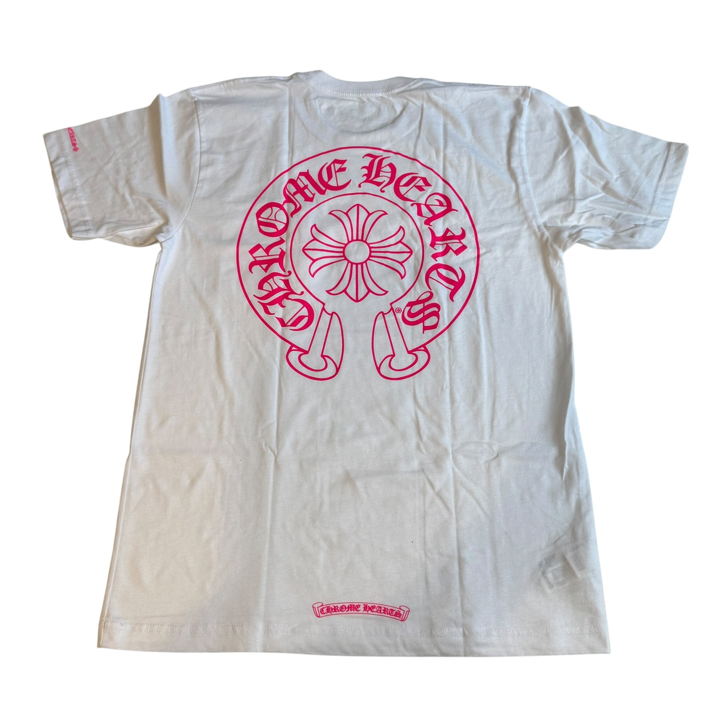 Chrome Hearts Pink Logo Horseshoe S/S Pocket Tee