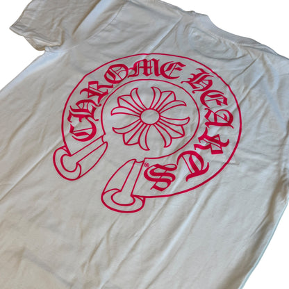Chrome Hearts Pink Logo Horseshoe S/S Pocket Tee